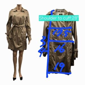 Japanese Luxury Designer A.T Atsuro Tayama Double Breasted Trench Coat XS/S